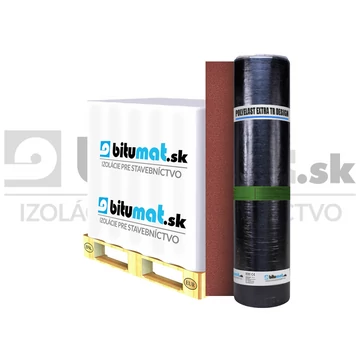 SBS Modifikált Bitumenes Zárólemez vörös 7,5m2/tekercs Polyelast EXTRA TR Design