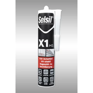 Selsil X1 MS - Hibrid tömítő és ragasztó - festhető, UV stabil rugalmas - fehér - 290ml