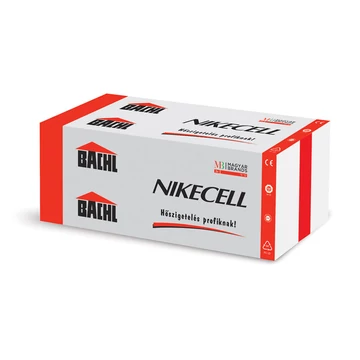 EPS 80 Homlokzati hőszigetelő lemez BACHL Nikecell 40mm vastagság 6m2/csomag.