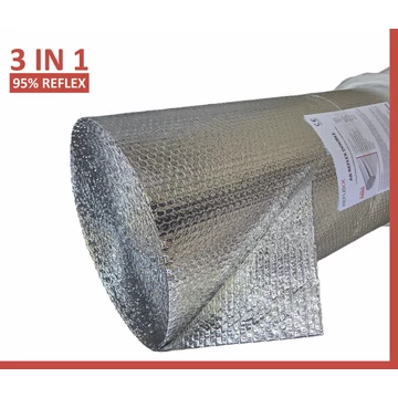 Kétoldalas Hőtükrös Légpárnás Fólia 50 m² – Reflexx Double Prémium