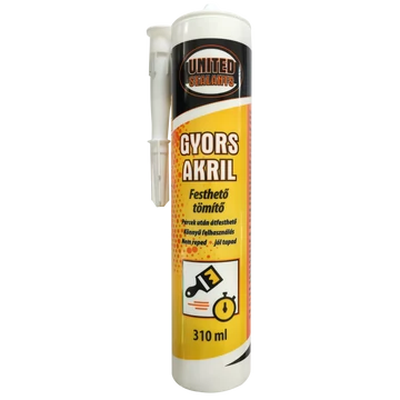 Gyors Acryl Festhető Tömítő 310 ml fehér