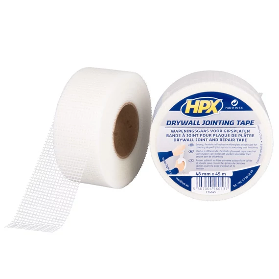 Gipszkarton Bandázs Szalag - fehér 48mm x 45m HPX Drywall Jointing Tape