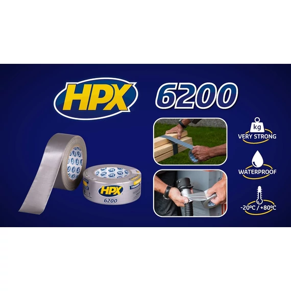 Javítószalag Duct Tape - ezüst - HPX Repair Tape - 48mm x 5m