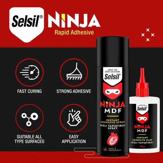 Selsil Ninja MDF pillanatragasztó szett