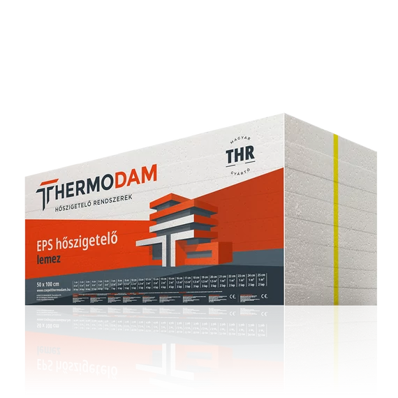 Thermodam EPS100 Lépésálló Hőszigetelő Lemez 140mm 2m2/csomag