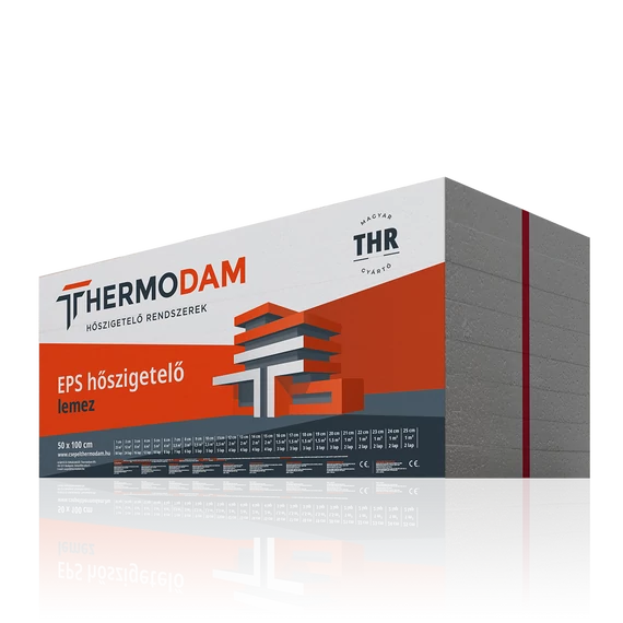 Thermodam Szürke EPS80 Homlokzati Hőszigetelő Lemez 50mm 5m2/csomag