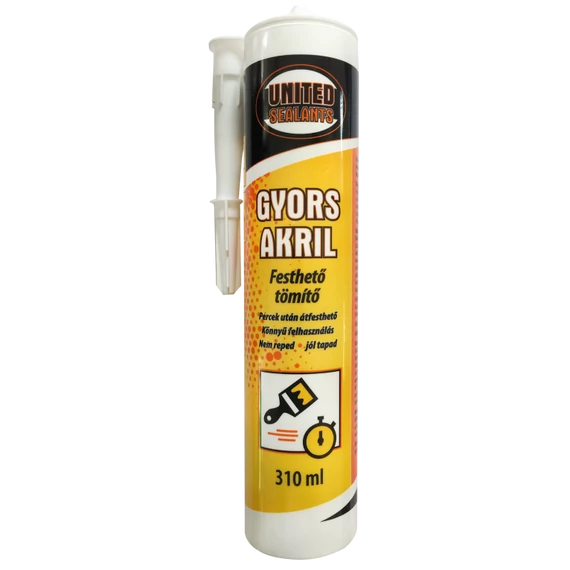 Gyors Acryl Festhető Tömítő 310 ml fehér